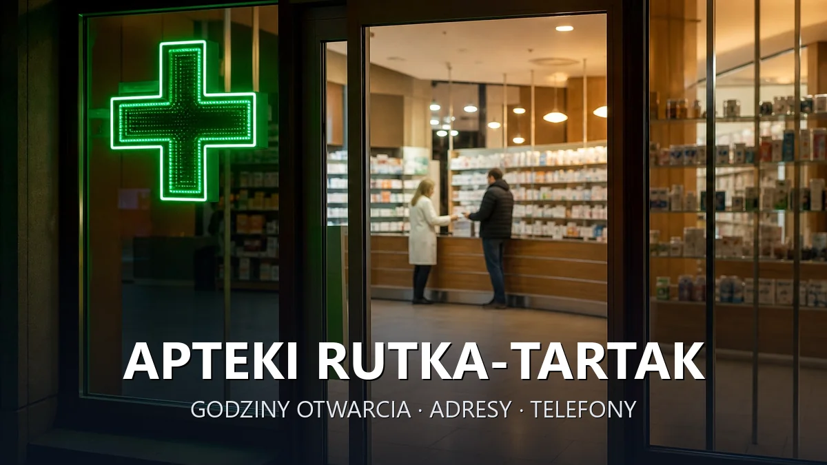 Apteki Rutka-Tartak, powiat suwalski - adresy, telefony, godziny otwarcia