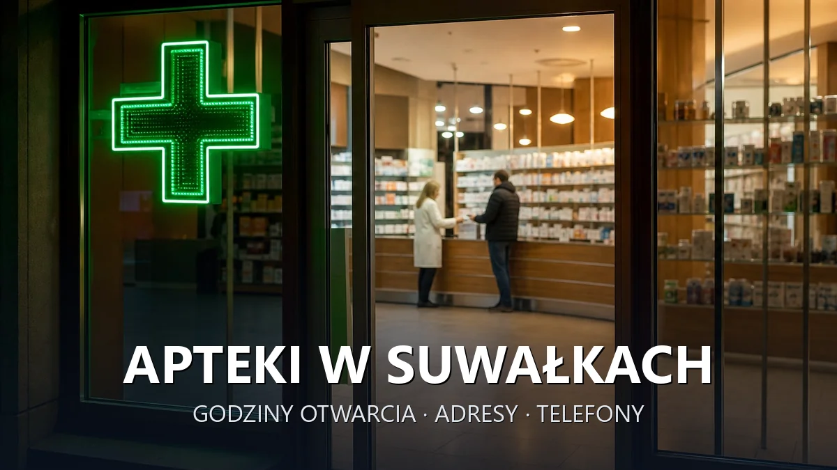 Apteki w Suwałkach - godziny otwarcia i dyżury