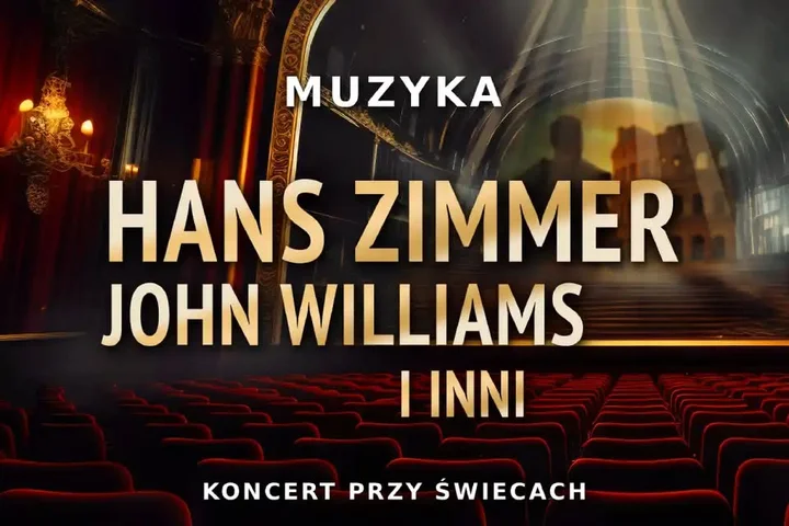 Grafika promocyjna wydarzenia Hans Zimmer, John Williams i inni – Suwałki