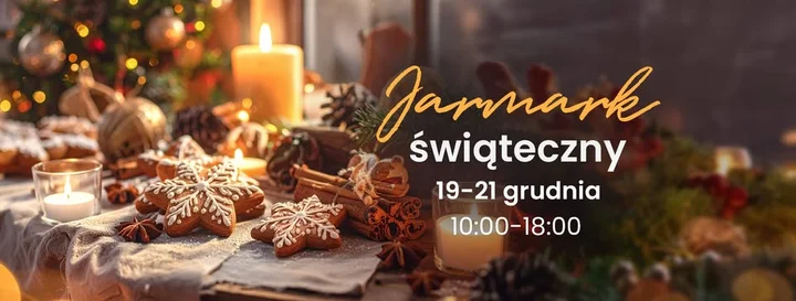 Grafika promocyjna wydarzenia Jarmark świąteczny w Suwałki Plaza — świąteczne prezenty i klimat na weekend