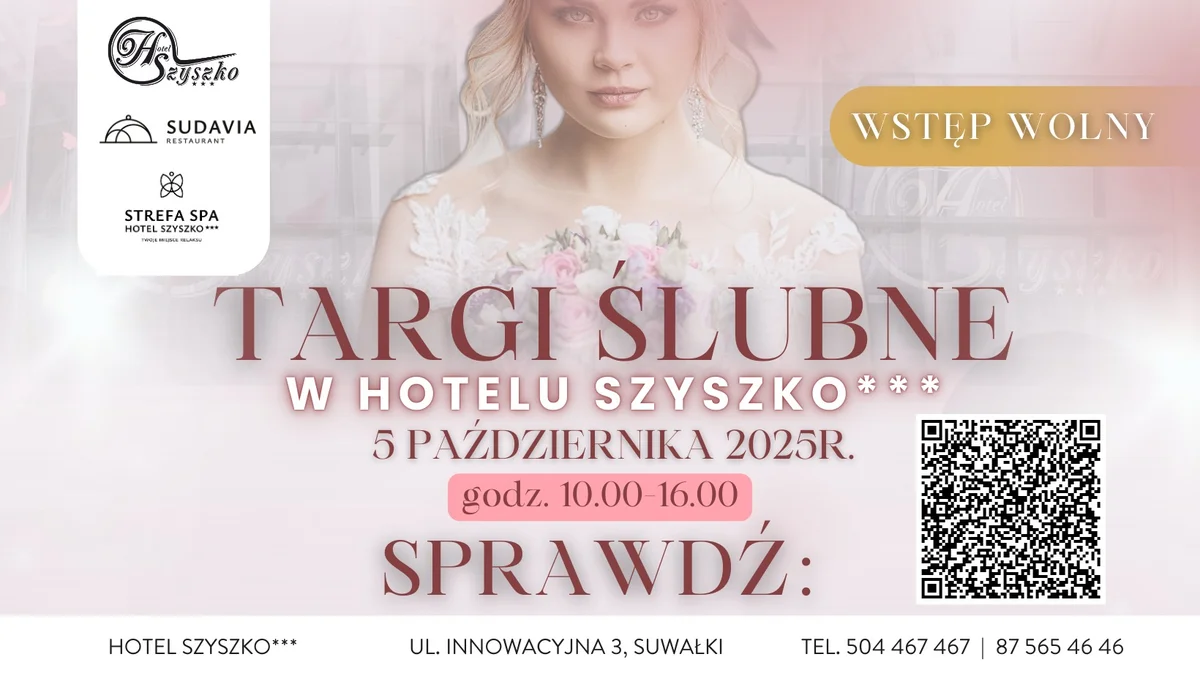 Grafika promocyjna wydarzenia Prezentacja ofert i trendów ślubnych w Hotelu Szyszko***