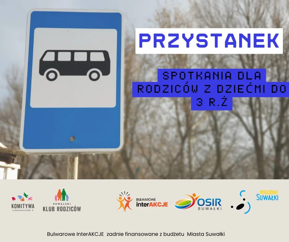 Grafika promocyjna wydarzenia Regularne spotkania dla rodziców z dziećmi do lat trzech w Suwałkach
