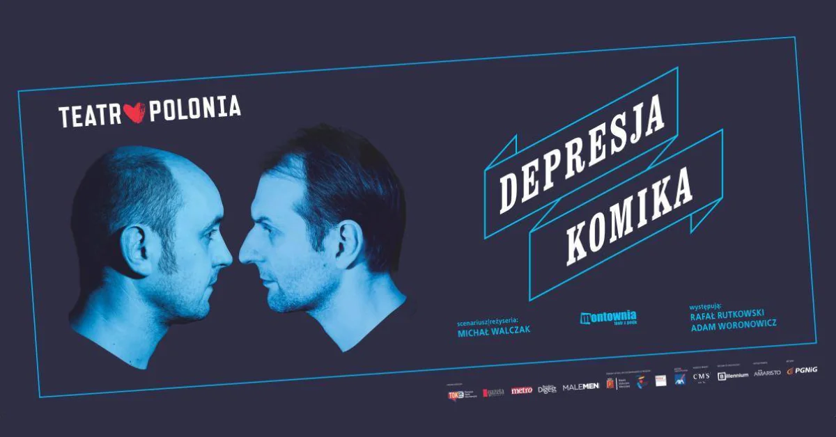 Grafika promocyjna wydarzenia Depresja komika: spektakl w Suwałkach