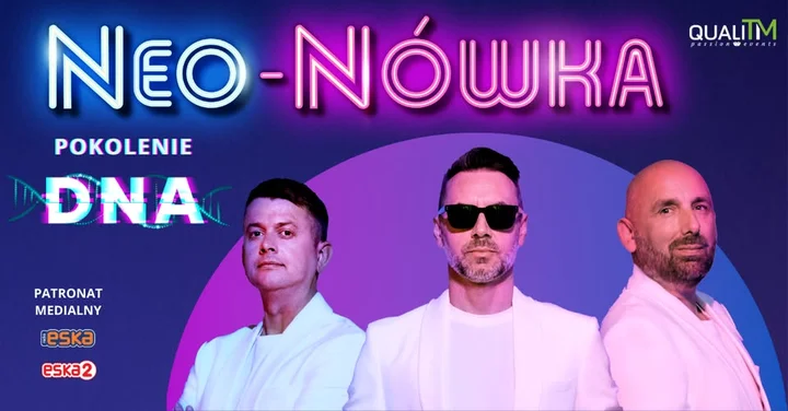 Grafika promocyjna wydarzenia Kabaret Neo‑Nówka — Pokolenie DNA w Suwałkach