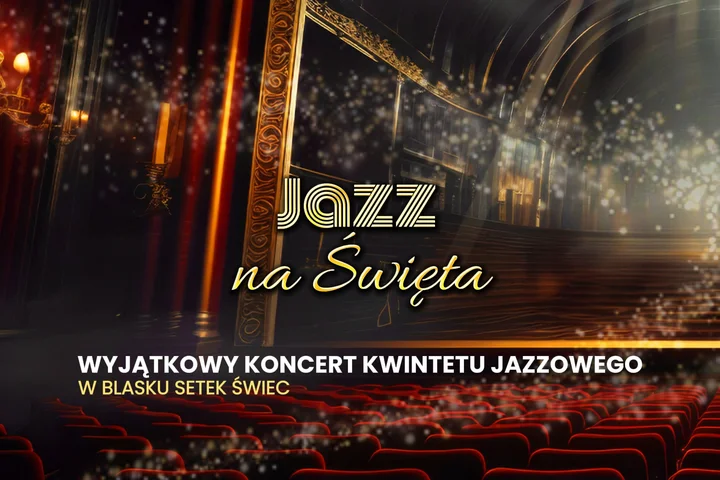 Grafika promocyjna wydarzenia Świąteczny Jazz – kameralny koncert świąteczny w Suwałkach