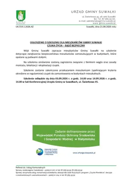 Grafika promocyjna wydarzenia Czujka Życia – bądź bezpieczny