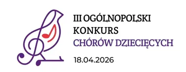 Grafika promocyjna wydarzenia III Ogólnopolski Konkurs Chórów Dziecięcych w Suwałkach