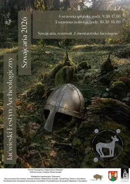 Grafika promocyjna wydarzenia Jaćwieski Festyn Archeologiczny Szwajcaria 2026