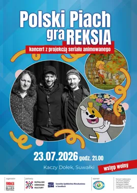 Grafika promocyjna wydarzenia Polski Piach gra Reksia