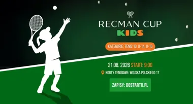 Grafika promocyjna wydarzenia RECMAN CUP KIDS 2026
