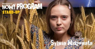 Grafika promocyjna wydarzenia Sylwia Wiszowata w Suwałkach: stand-up „Nowy Program” w Piwiarni Suwałki