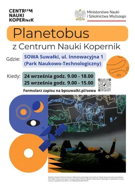 Planetobus nad Suwałkami - astronomia pod kopułą.