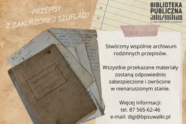 Stare zeszyty z przepisami z Suwałk mogą dostać drugie życie