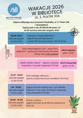 Wakacje w bibliotekach Suwałk rozkręcają się - od kolaży po naukową SOWĘ