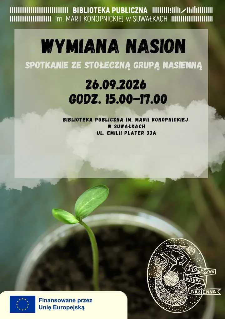 W Suwałkach nasiona pójdą w obieg - spotkanie dla ogrodników