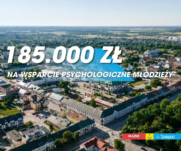 Prawie 185 tys. zł na pomoc psychologiczną dla 670 osób w Suwałkach