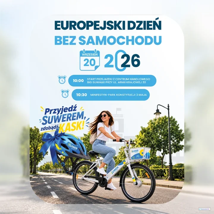 Start przejazdu zmieniony. Rowerzyści ruszą spod BIG Suwałki
