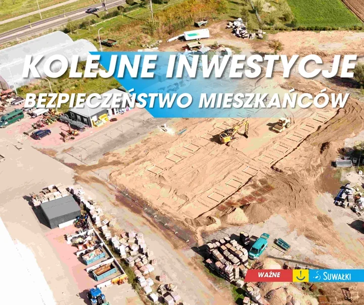 Ponad 9,8 mln zł na ochronę ludności w Suwałkach. Powstają magazyny