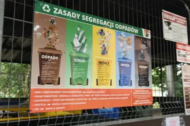 Kolorowe tablice na wiatach ZBM mają ułatwić segregację odpadów