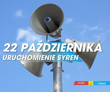 Syreny zabrzmią w Suwałkach. To będą ćwiczenia, nie realny alarm