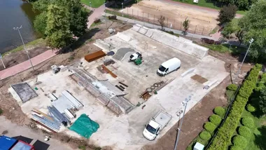 Beton zamiast starej nawierzchni. Skatepark nad Arkadią jest na finiszu