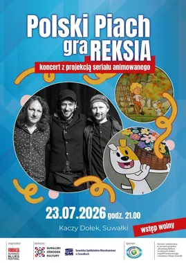 Sześć odcinków Reksia i muzyka na żywo. Seans pod suwalskim niebem
