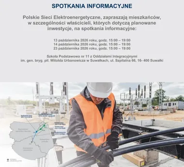 Podziemna linia 220 kV coraz bliżej realizacji. PSE zaprasza na konsultacje w Suwałkach