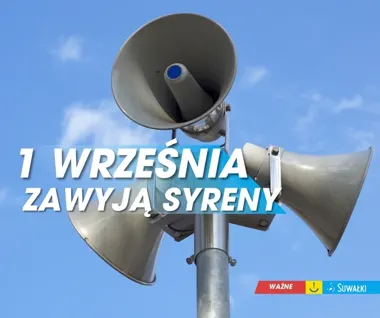 Jedna minuta sygnału w Suwałkach. Syreny zabrzmią w południe