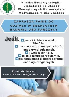 Bezpłatne USG tarczycy w Suwałkach. Rusza projekt dla wybranych kobiet