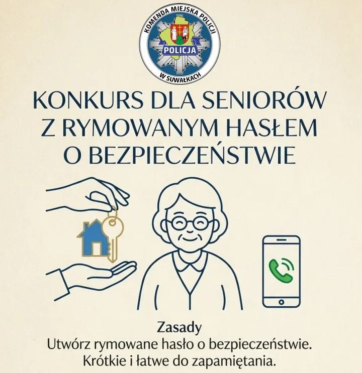 Seniorzy z Suwałk ułożą hasło o bezpieczeństwie. Czas do 30 października