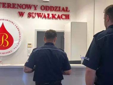 Policjanci z Suwałk znów oddali krew - ten gest ratuje życie