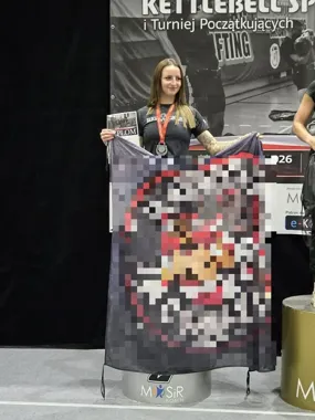 Suwalska policjantka zdobyła srebro na Mistrzostwach Polski Kettlebell