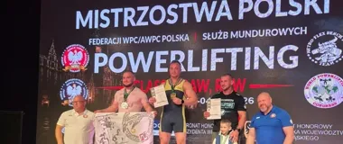 Strażak z Suwałk na podium. 745 kg i dwa rekordy Polski
