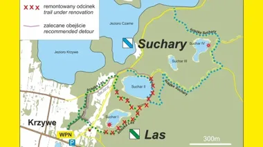 Przy Sucharze I ruszyły prace. Część ścieżki jest już zamknięta